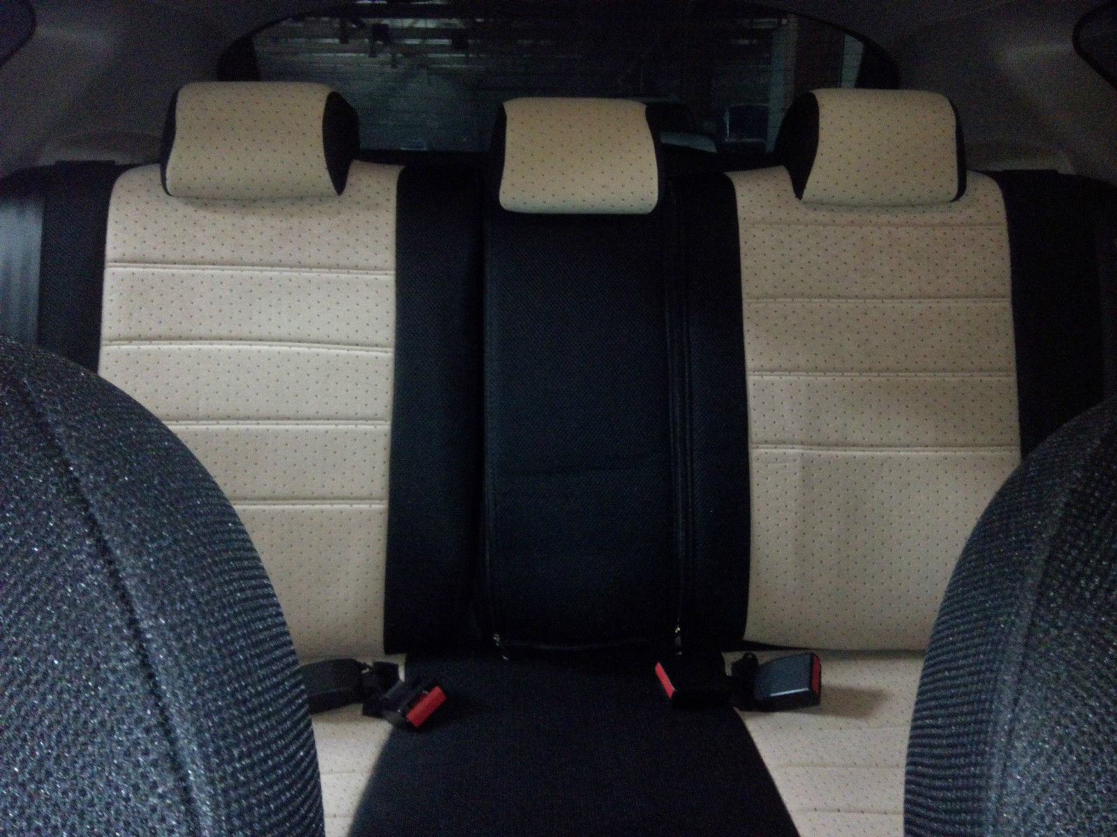 Leatherette & Synthetic Sides REAR Seat Covers - Image 7