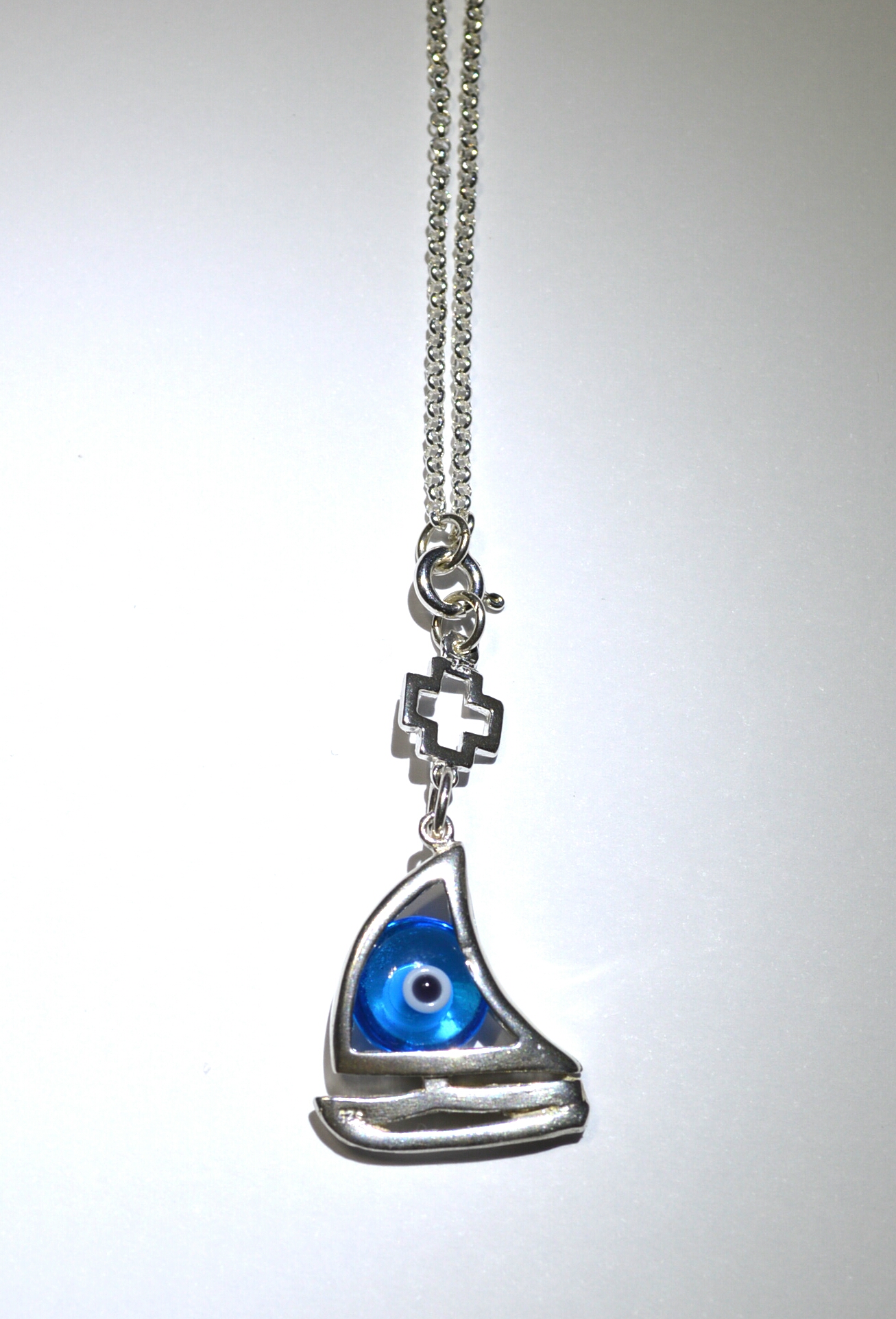 Little ship charm with sea-blue eye - Image 3