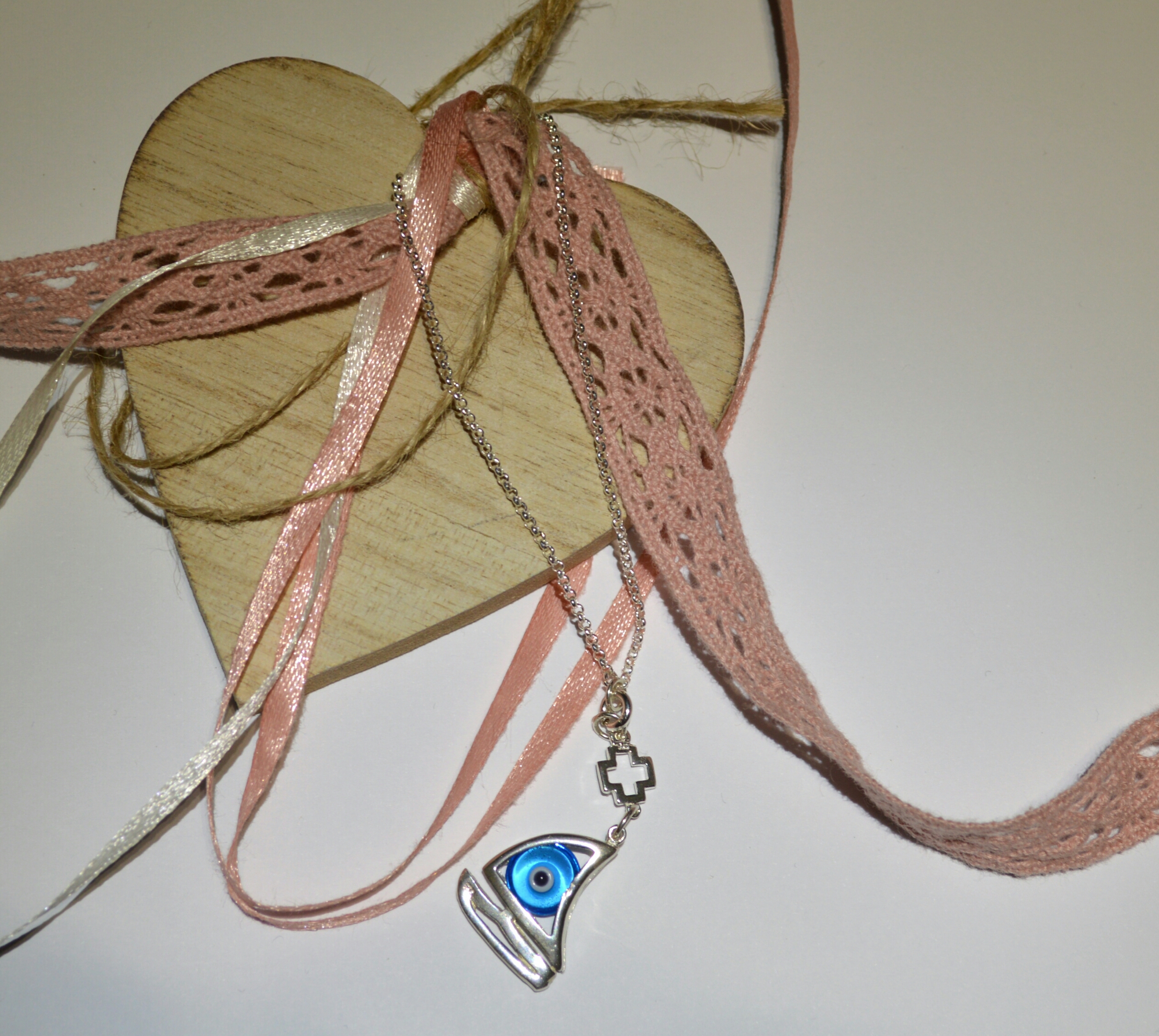 Little ship charm with sea-blue eye - Image 5