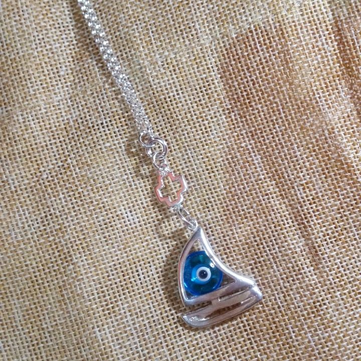 Little ship charm with sea-blue eye - Image 10