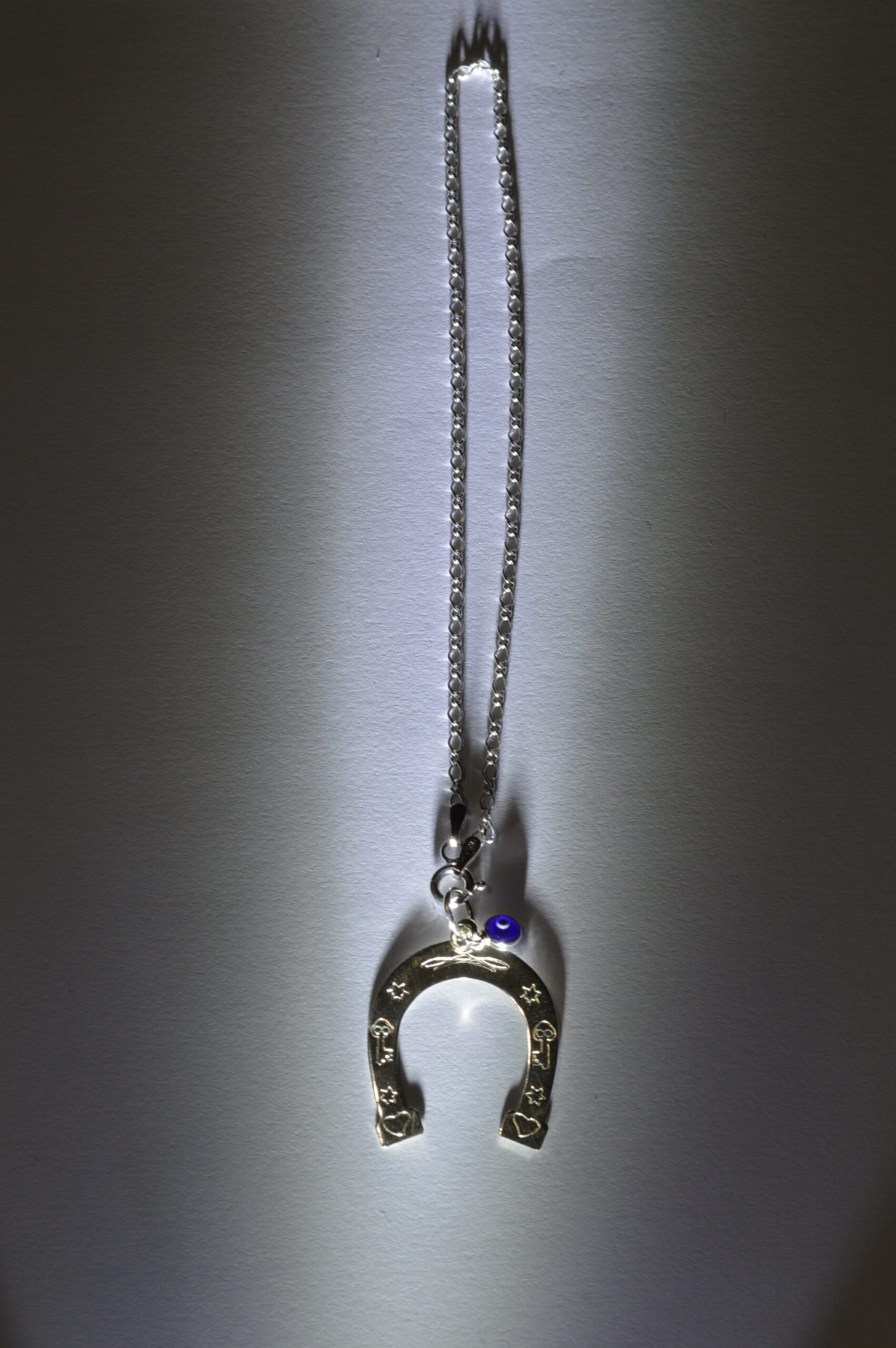 Christmas horseshoe charm