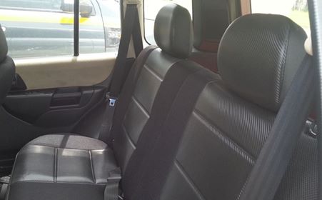 CARBON-LIKE & Synthetic Sides REAR Seat Covers - Image 5