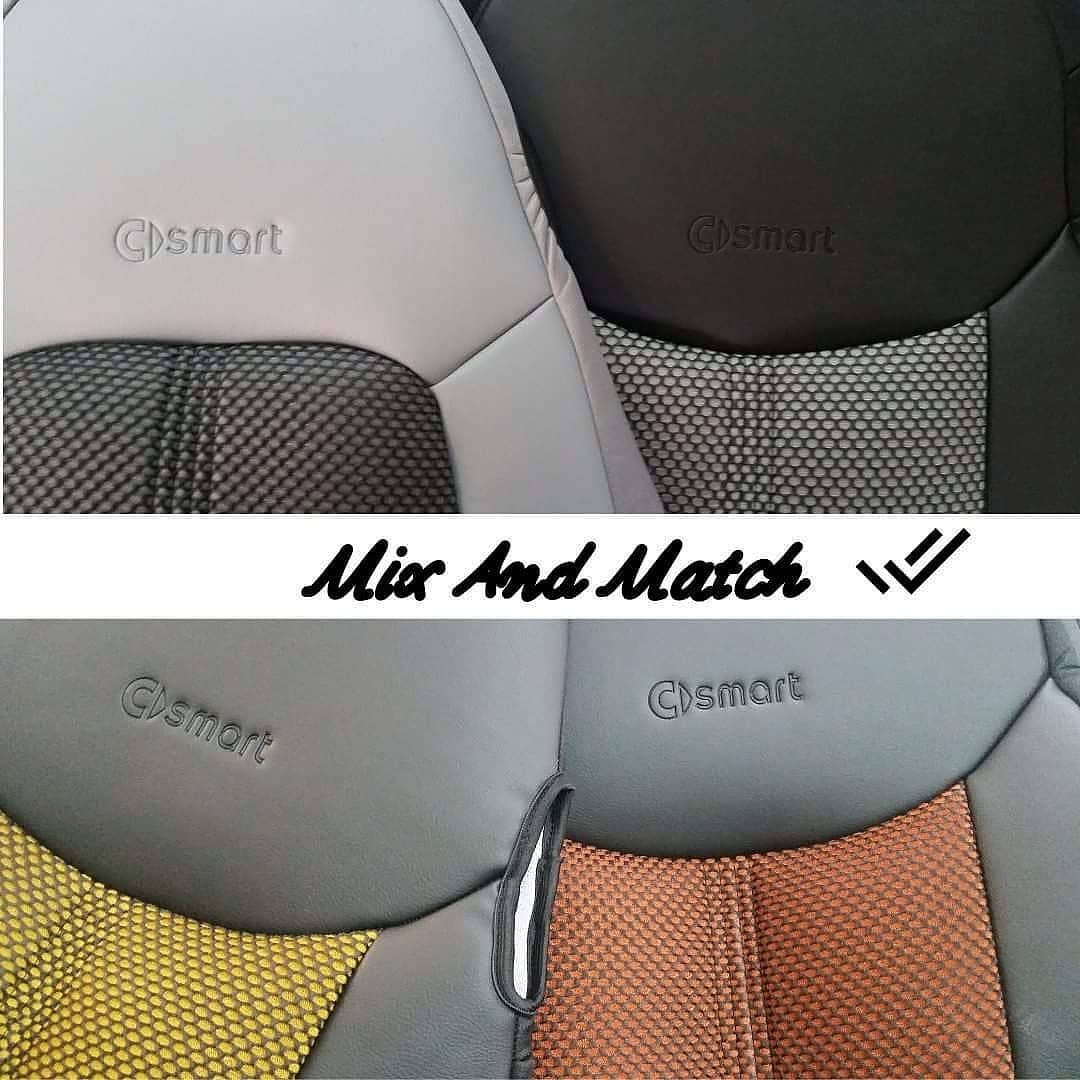 NET FABRIC | LEATHERETTE SIDES - Front Set (All the Combinations)