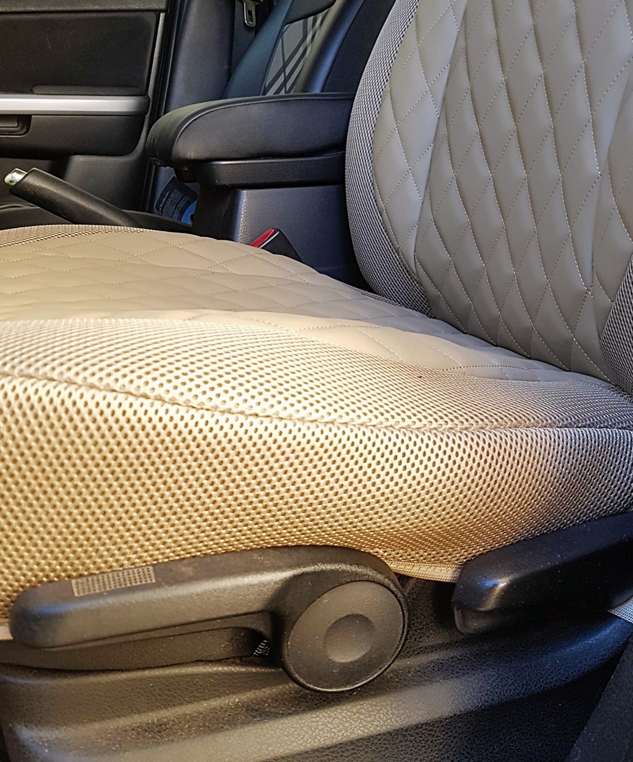 RHOMBUS LEATHERETTE | BEIGE - Front Set - Image 5