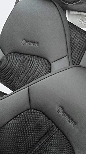 BLACK Net Fabric | BLACK Leatherette Sides - Front Set - Image 2