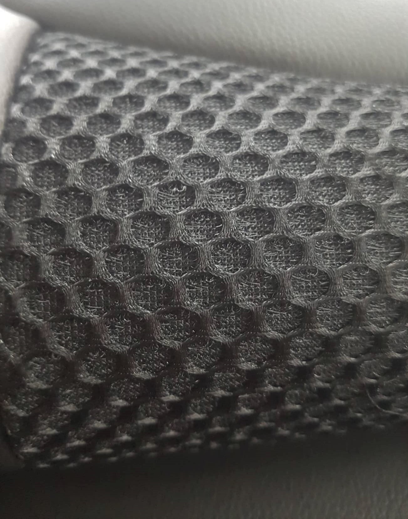 BLACK Net Fabric | BLACK Leatherette Sides - Front Set - Image 7