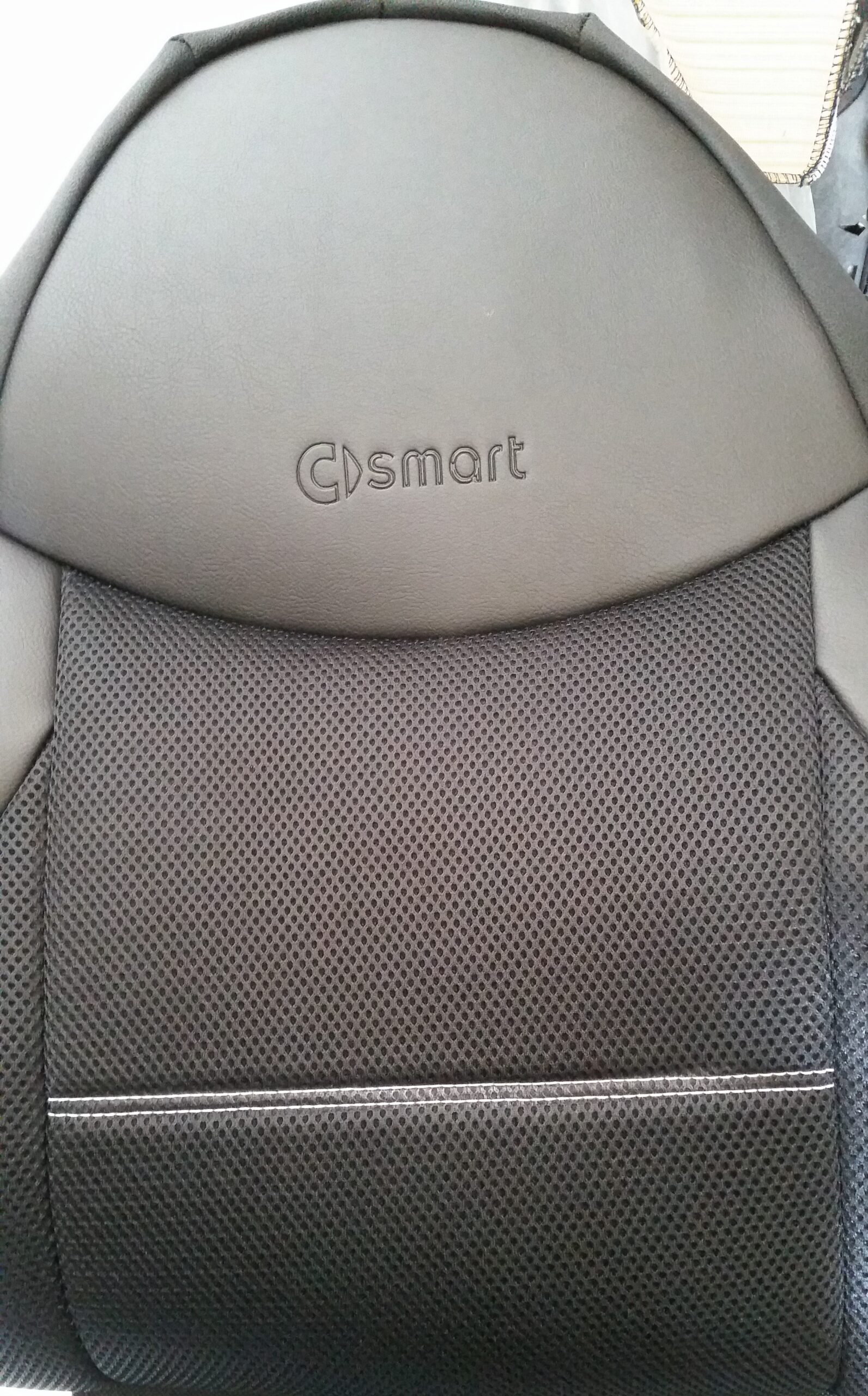 BLACK Net Fabric | BLACK Leatherette Sides - Front Set - Image 4